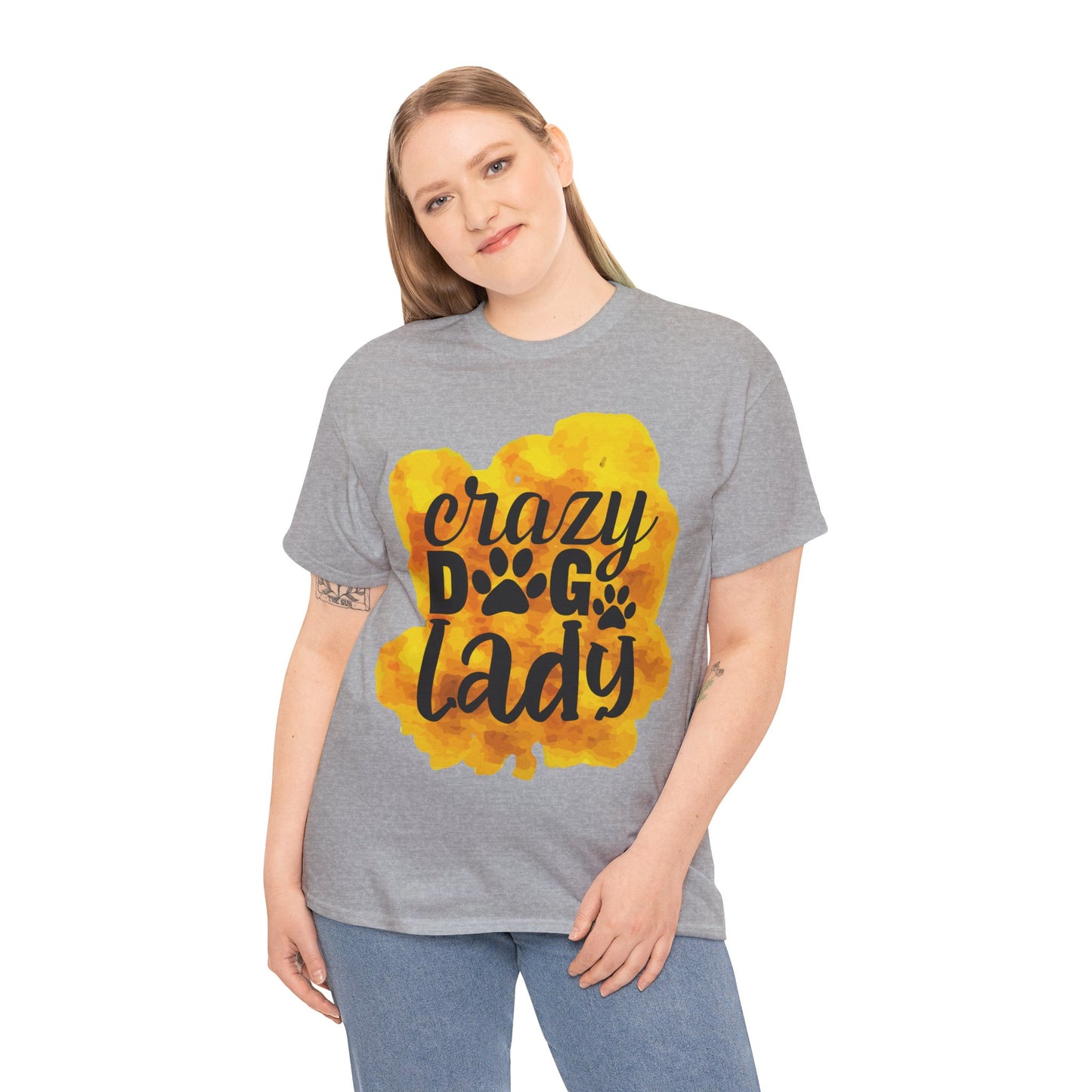 Crazy Dog Lady Unisex Heavy Cotton Tee