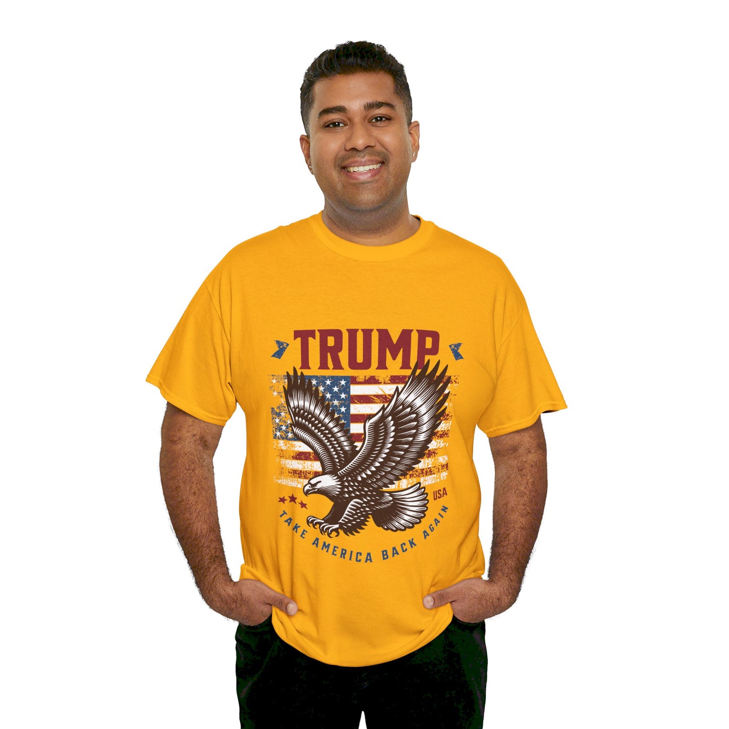 Trump MAGA Eagle Unisex Heavy Cotton Tee