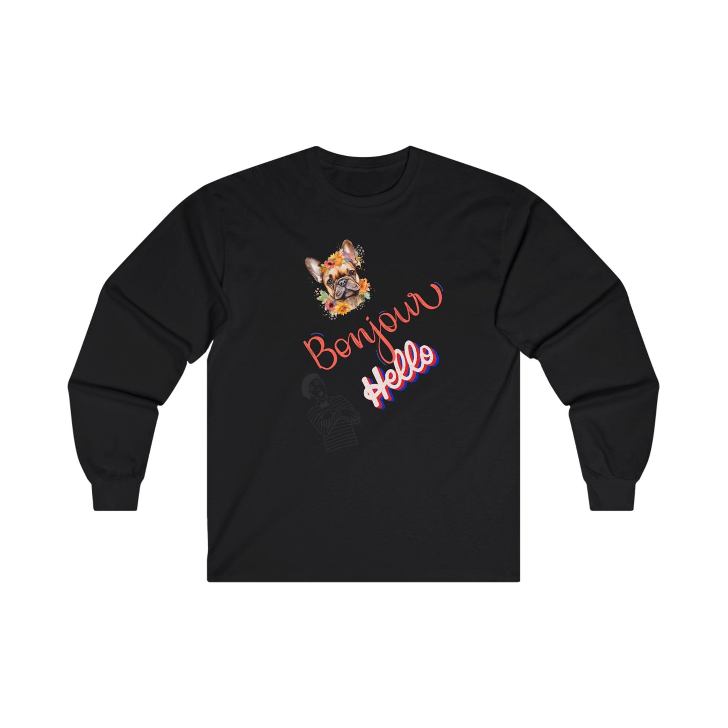 Hello in French Shirt Unisex Ultra Cotton Long Sleeve Tee