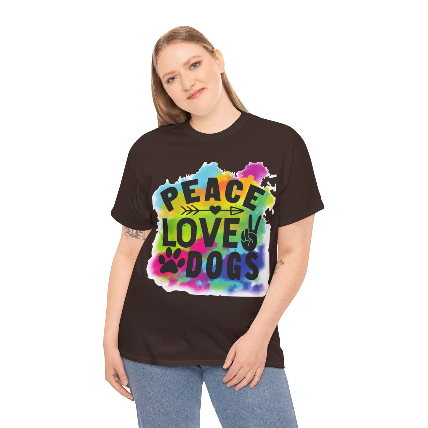 Peace Love Dogs Unisex Heavy Cotton Tee