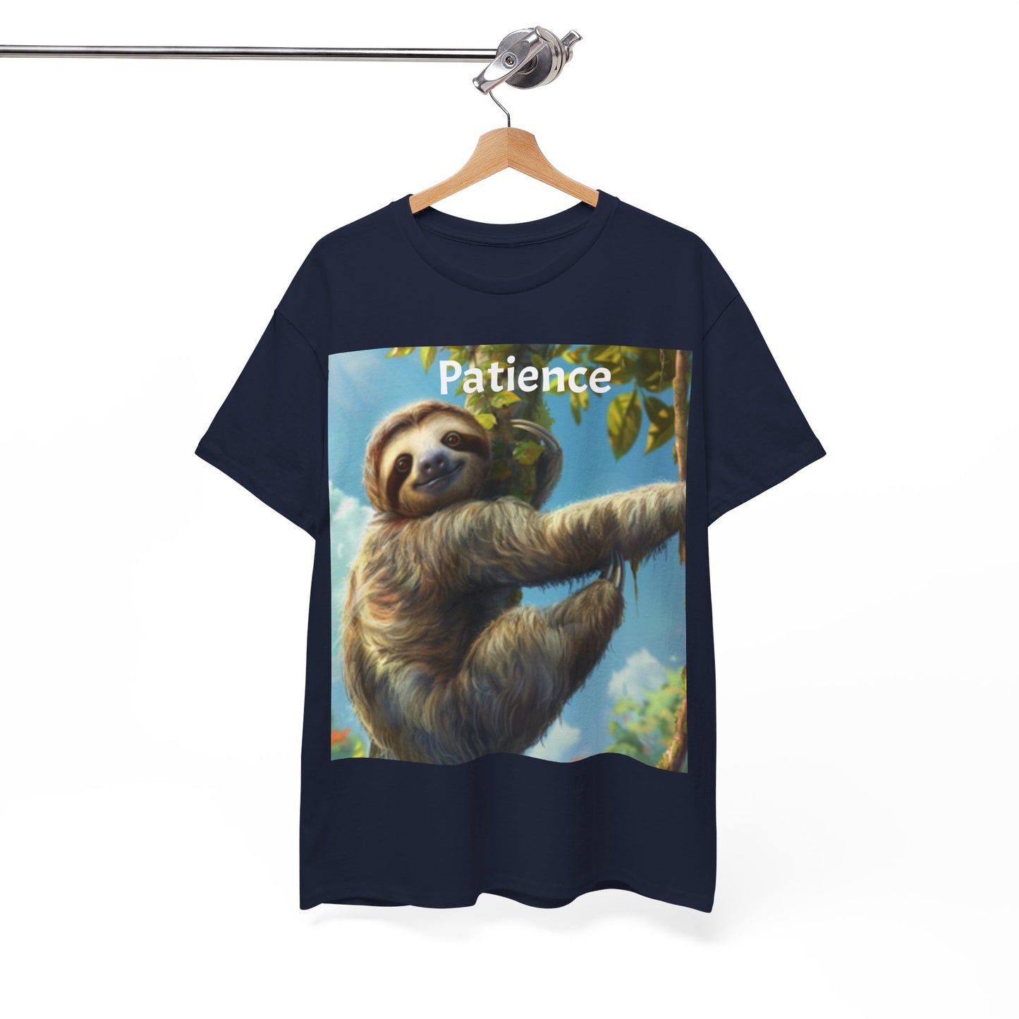 Sloth Patience Unisex Heavy Cotton Tee