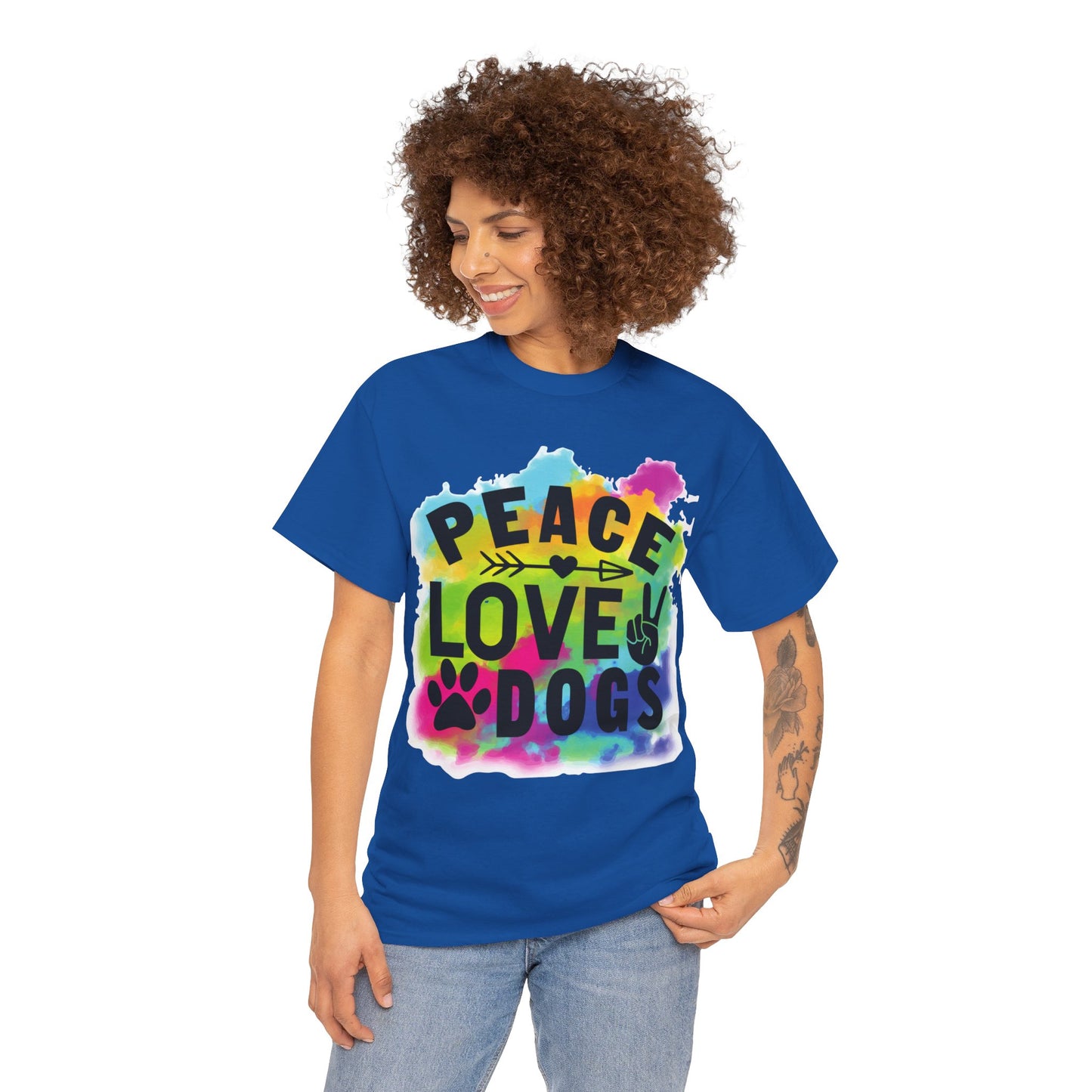 Peace Love Dogs Unisex Heavy Cotton Tee