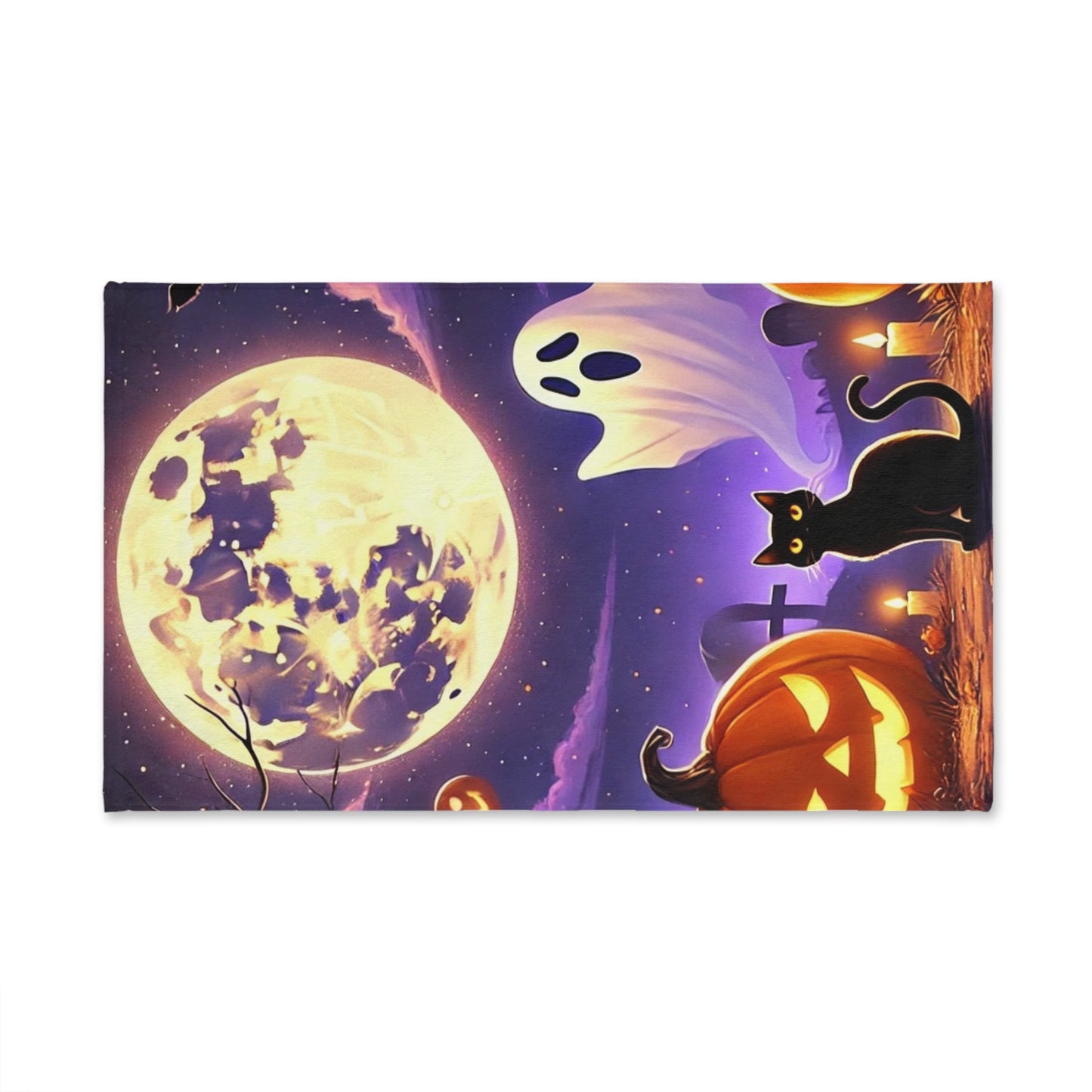 Spooky Ghost Halloween Hand Towel