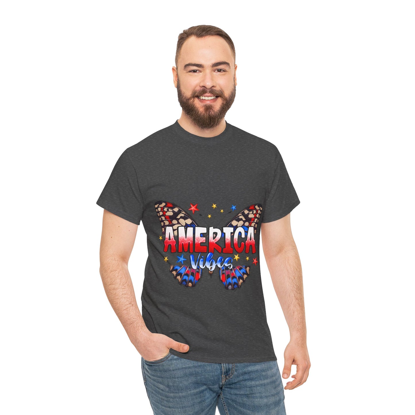 America Vibes Unisex Heavy Cotton Tee