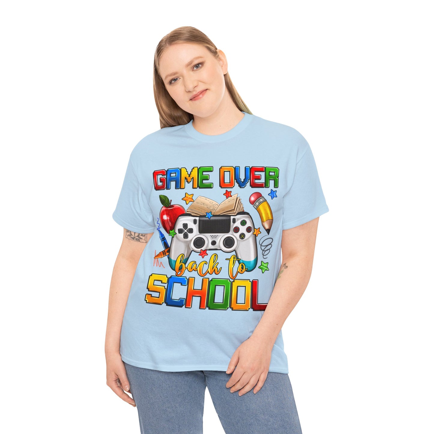 Game Over Back To School Unisex Cotton Tee