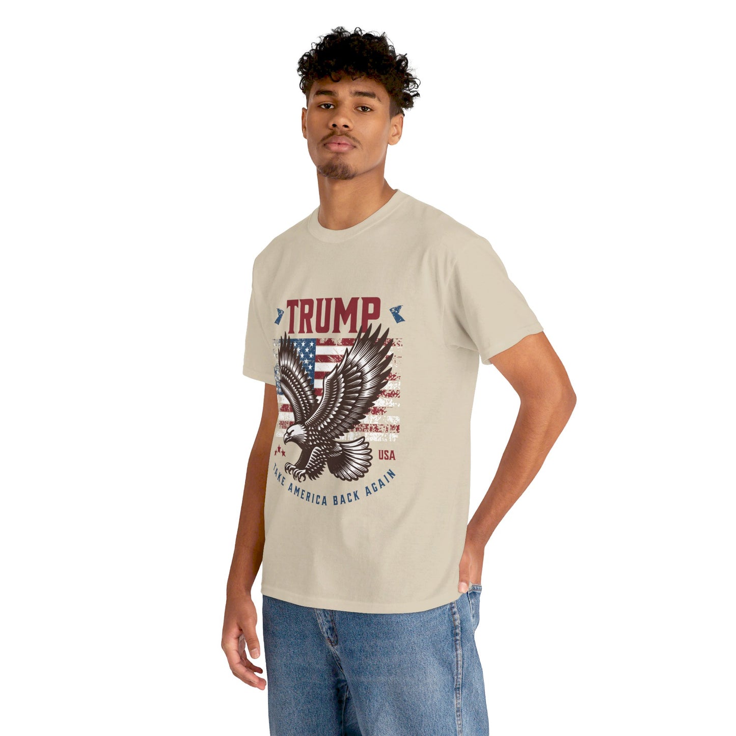 Trump MAGA Eagle Unisex Heavy Cotton Tee