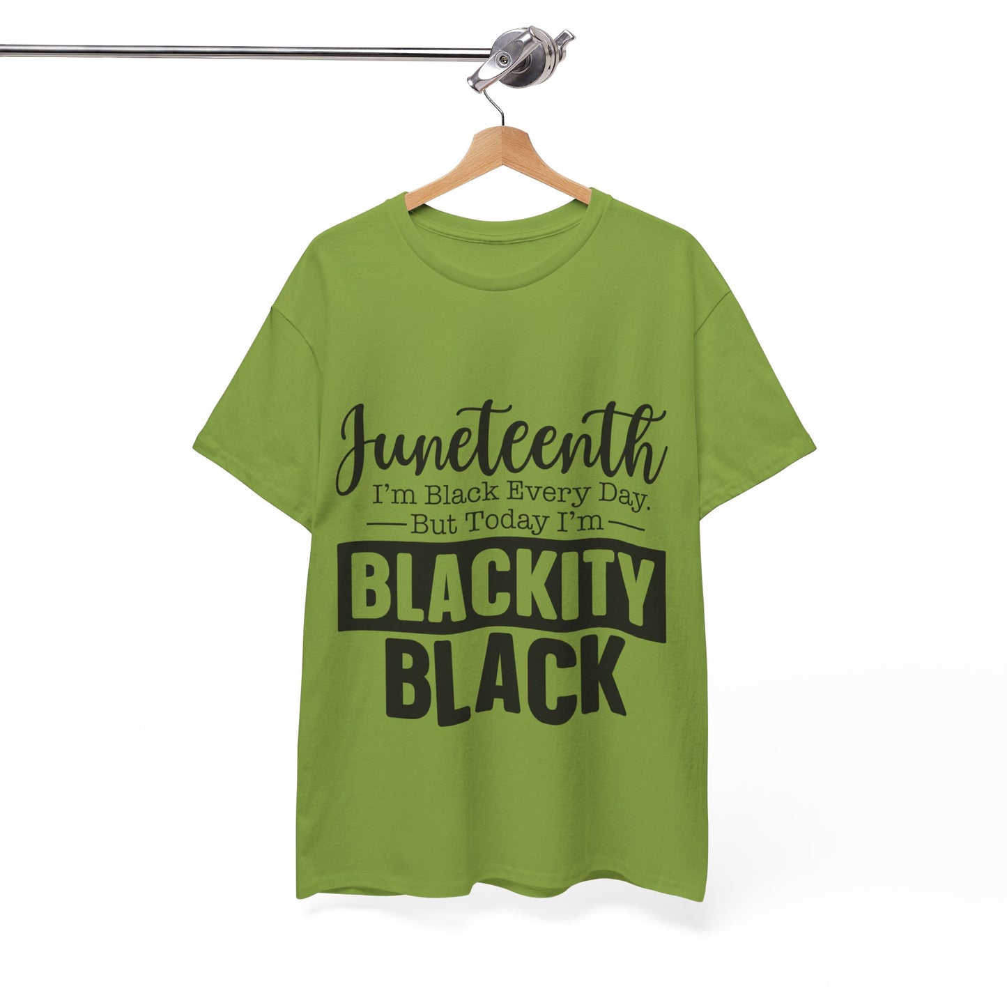 Juneteenth Black Everyday Unisex Heavy Cotton Tee