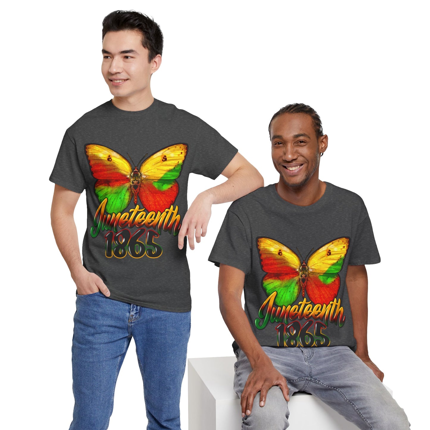 Juneteenth Butterfly Unisex Heavy Cotton Tee