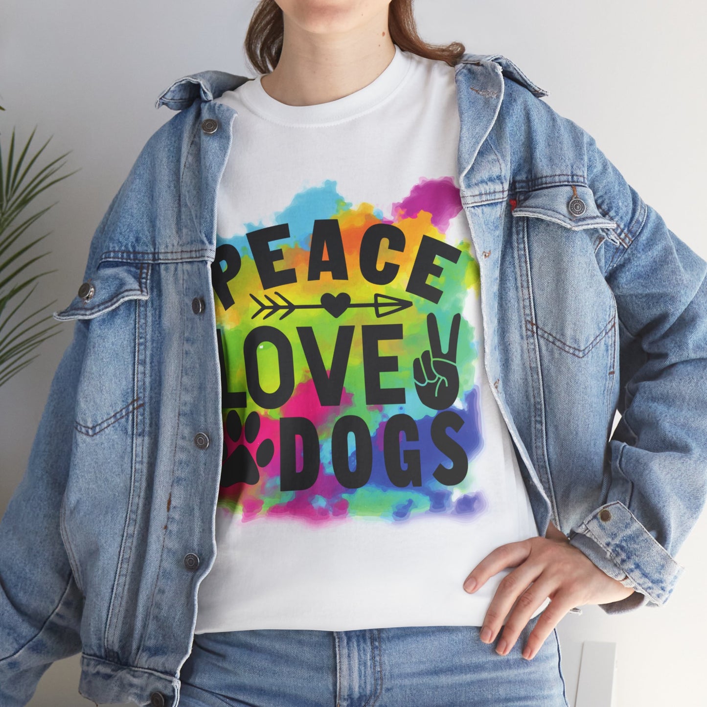 Peace Love Dogs Unisex Heavy Cotton Tee