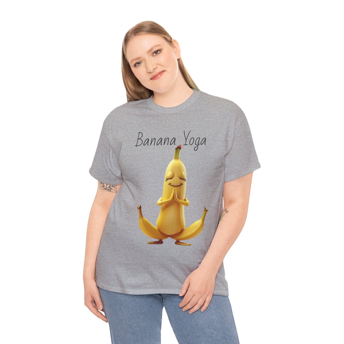 Banana Yoga Unisex Heavy Cotton Tee