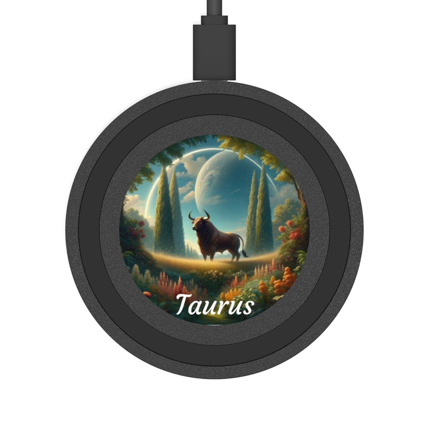 Taurus Zodiac Sign Quake Wireless Charging Pad