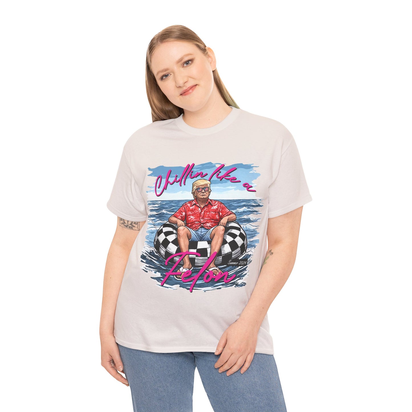 Trump Chillin' Unisex Heavy Cotton Tee