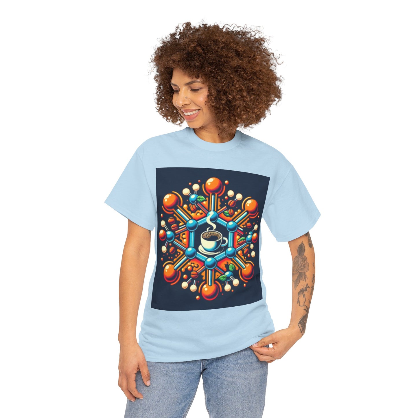 Color Bomb Coffee Cup Unisex Heavy Cotton Tee