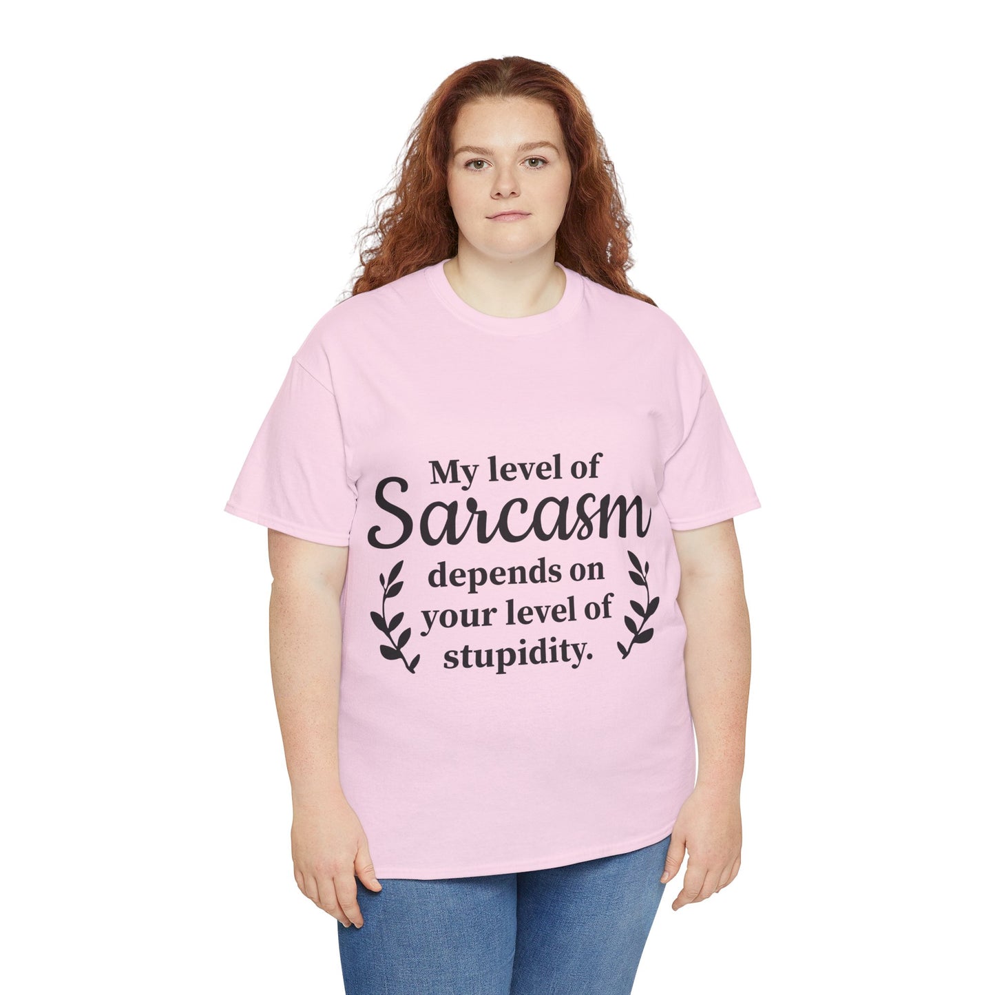 My Level Of Sarcasm Unisex Heavy Cotton Tee