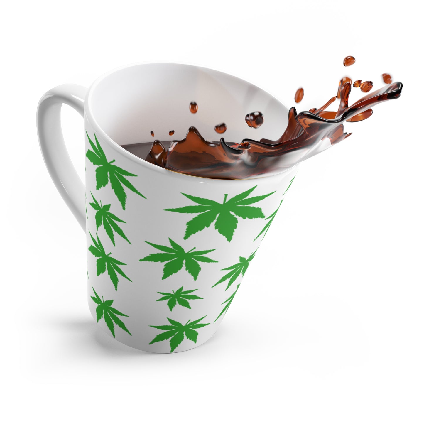 Cannabis Leaf Latte Mug