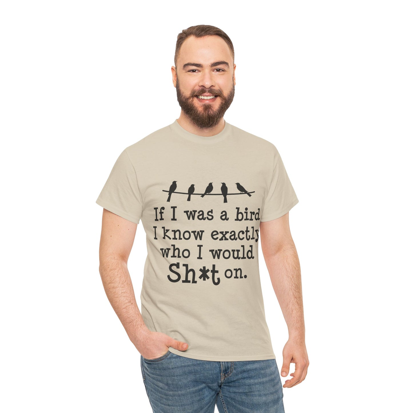 If I Were A Bird Unisex Heavy Cotton Tee