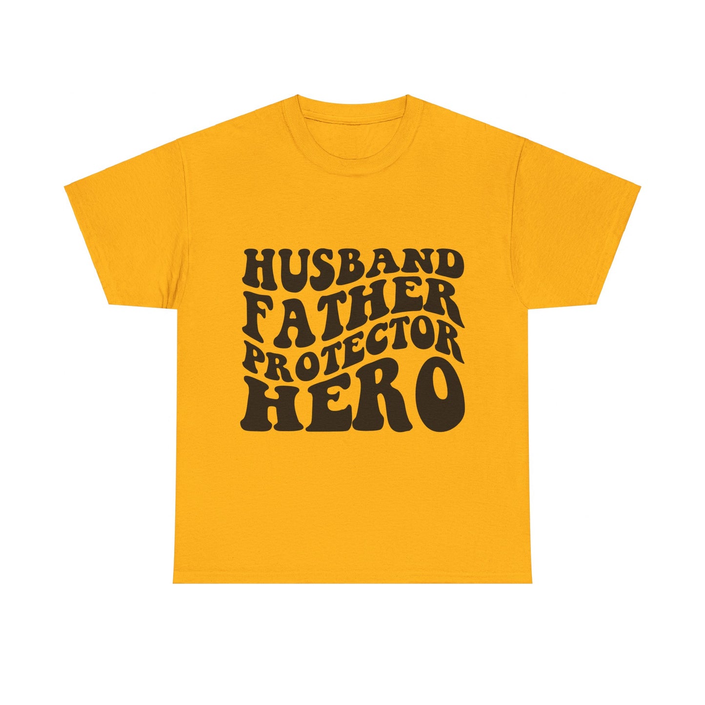 Husband Father Protector Hero Unisex Heavy Cotton Tee