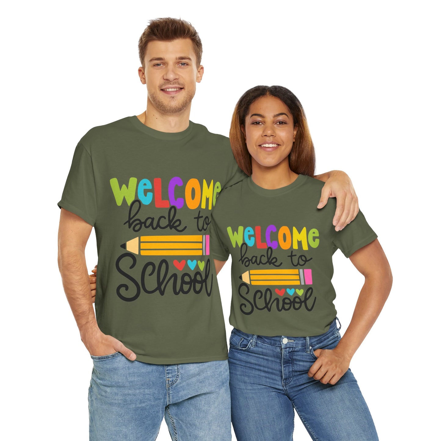 Welcome Back To School Unisex Heavy Cotton Tee