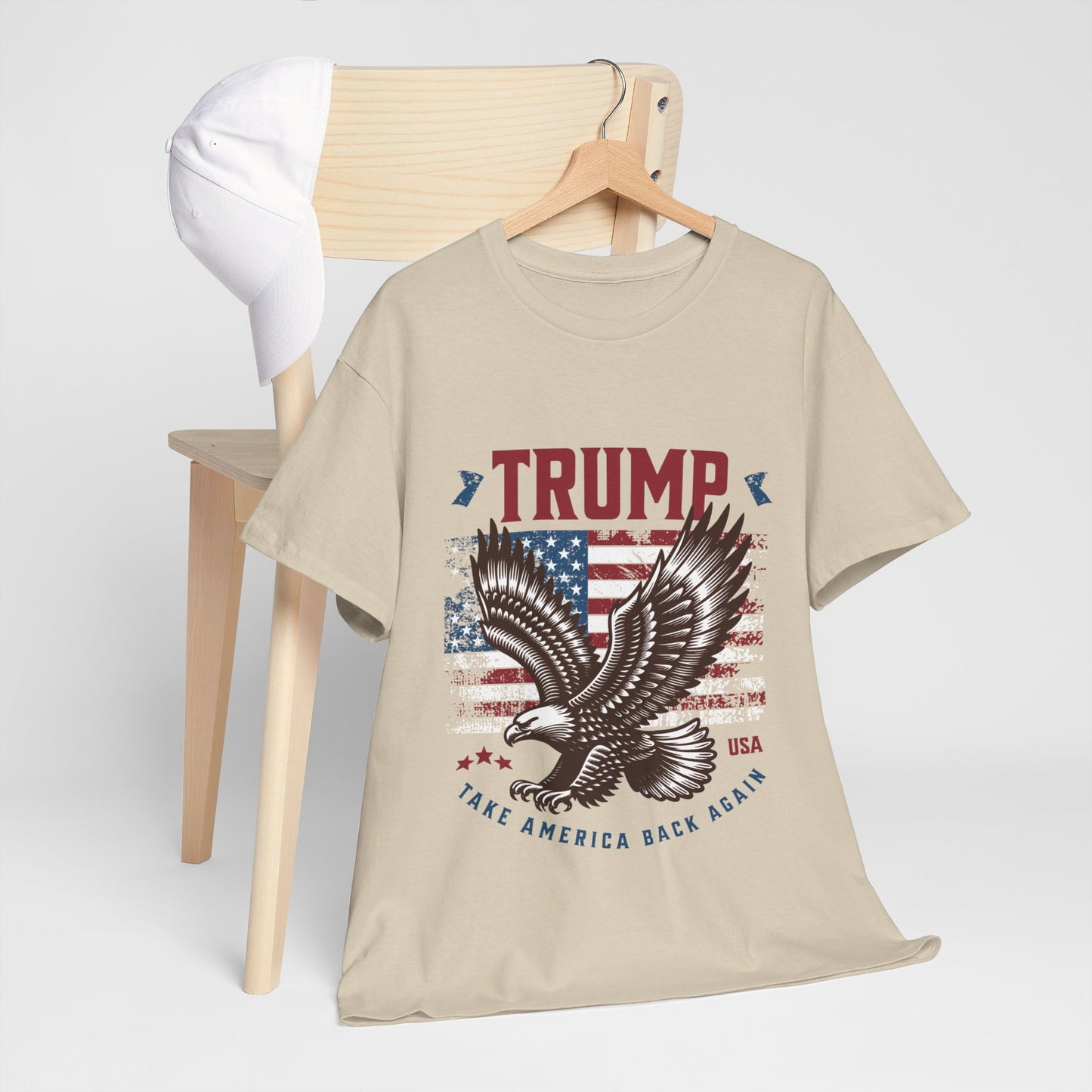 Trump MAGA Eagle Unisex Heavy Cotton Tee