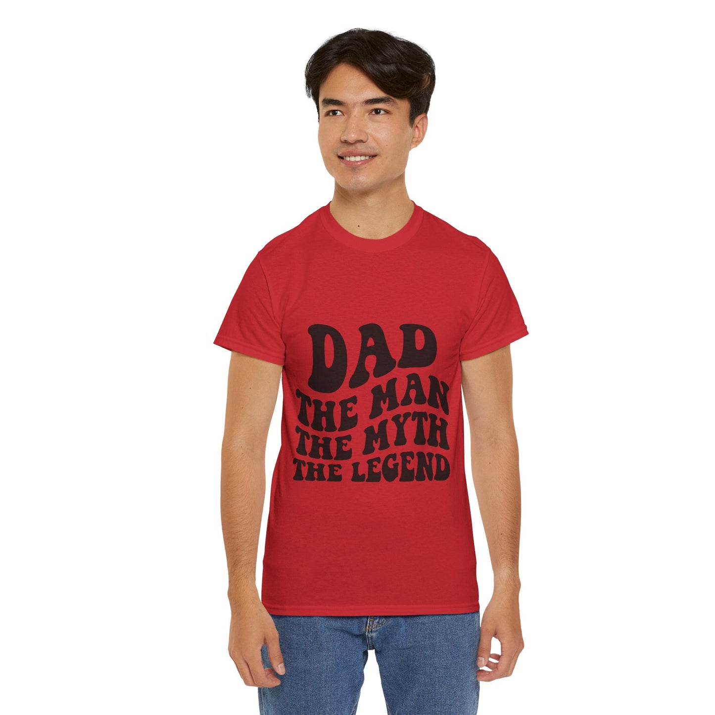 Dad Man Myth Legend Unisex Heavy Cotton Tee