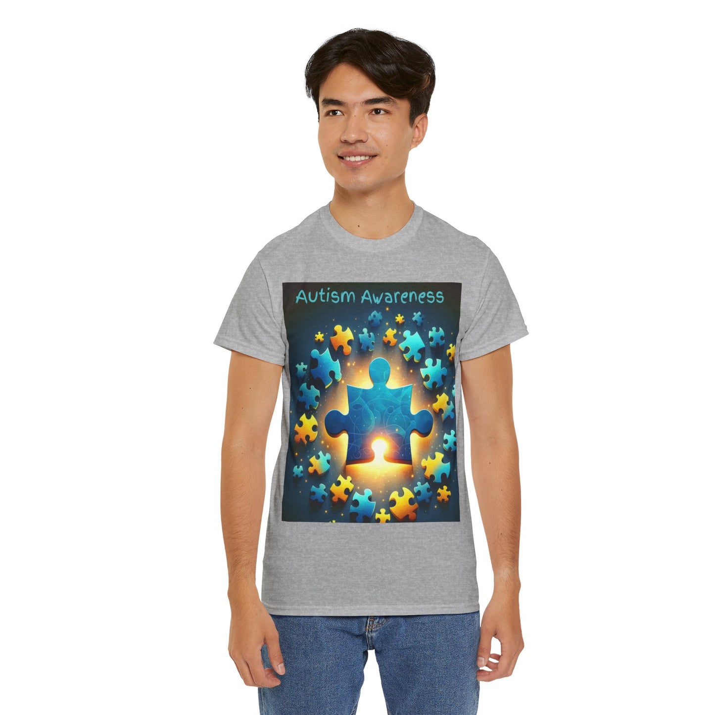 Autism Glow Unisex Heavy Cotton Tee