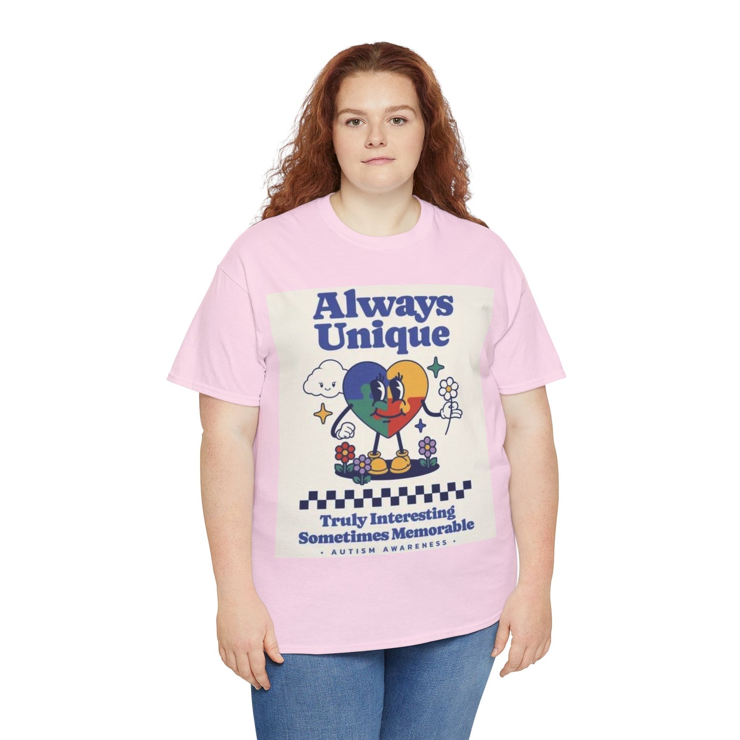 Always Unique Autism Awareness Unisex Heavy Cotton Tee