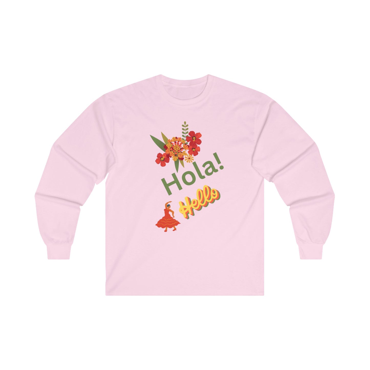 Hello in Spanish Unisex Ultra Cotton Long Sleeve Tee