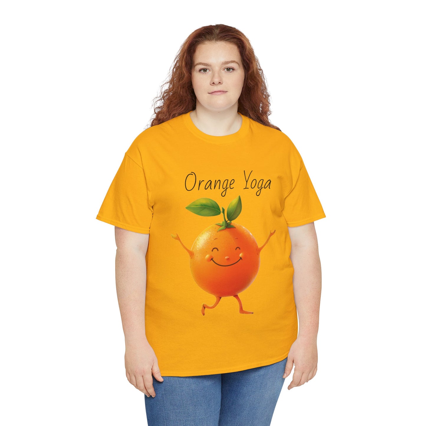 Orange Yoga Unisex Heavy Cotton Tee