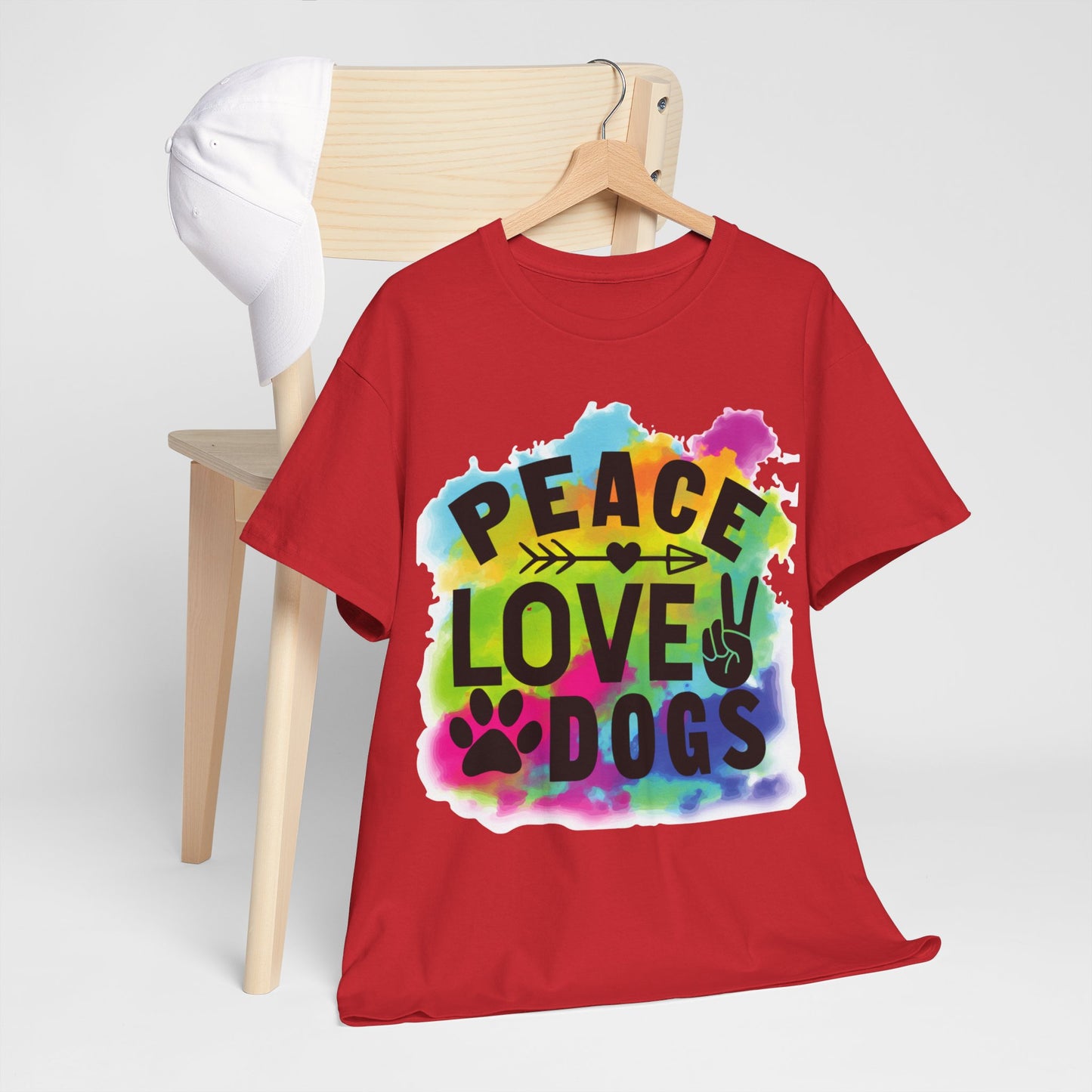 Peace Love Dogs Unisex Heavy Cotton Tee