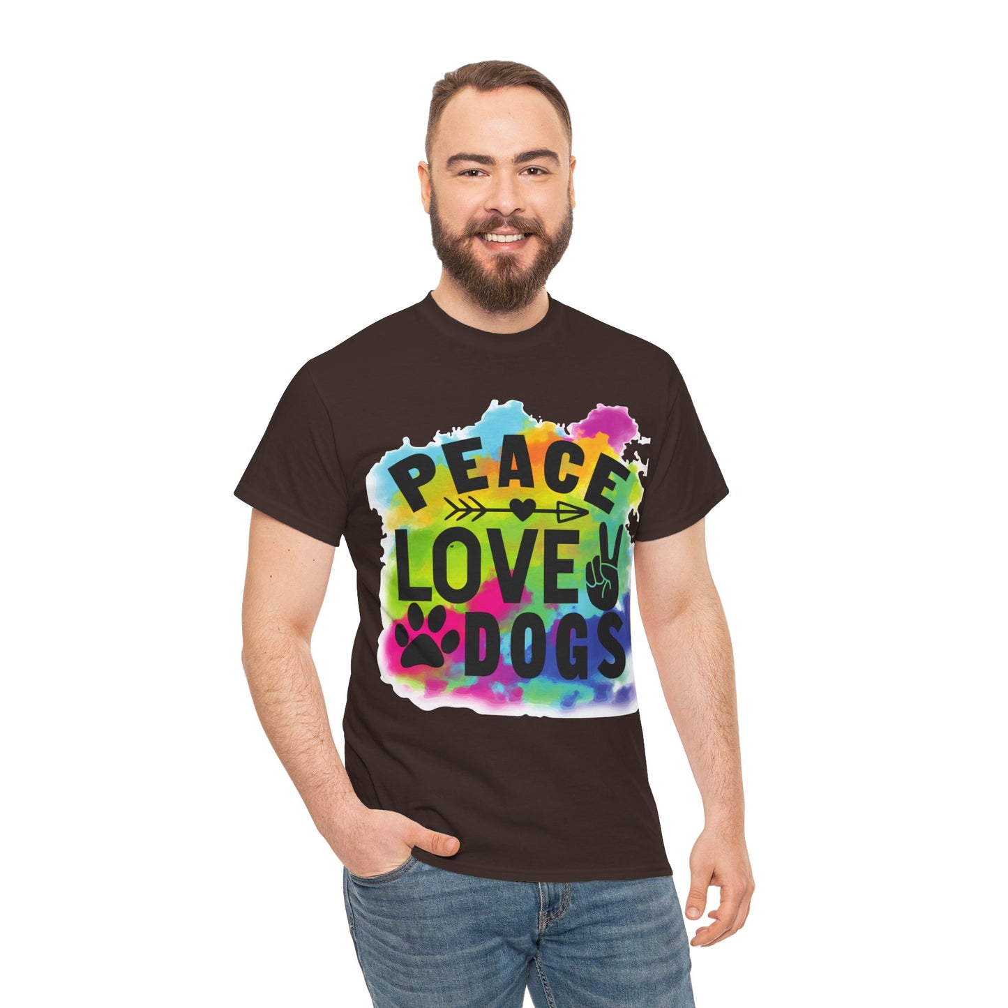 Peace Love Dogs Unisex Heavy Cotton Tee