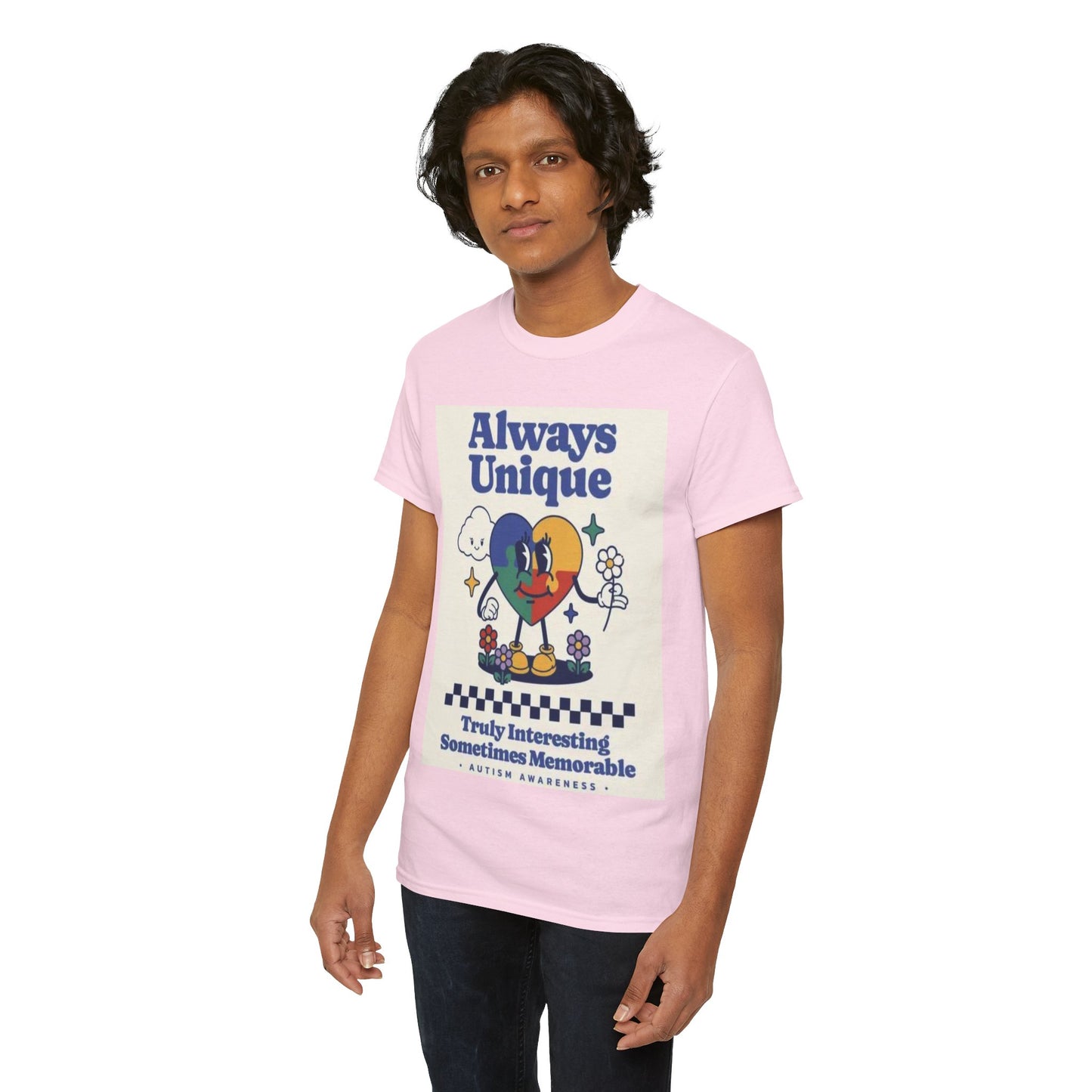 Always Unique Autism Awareness Unisex Heavy Cotton Tee