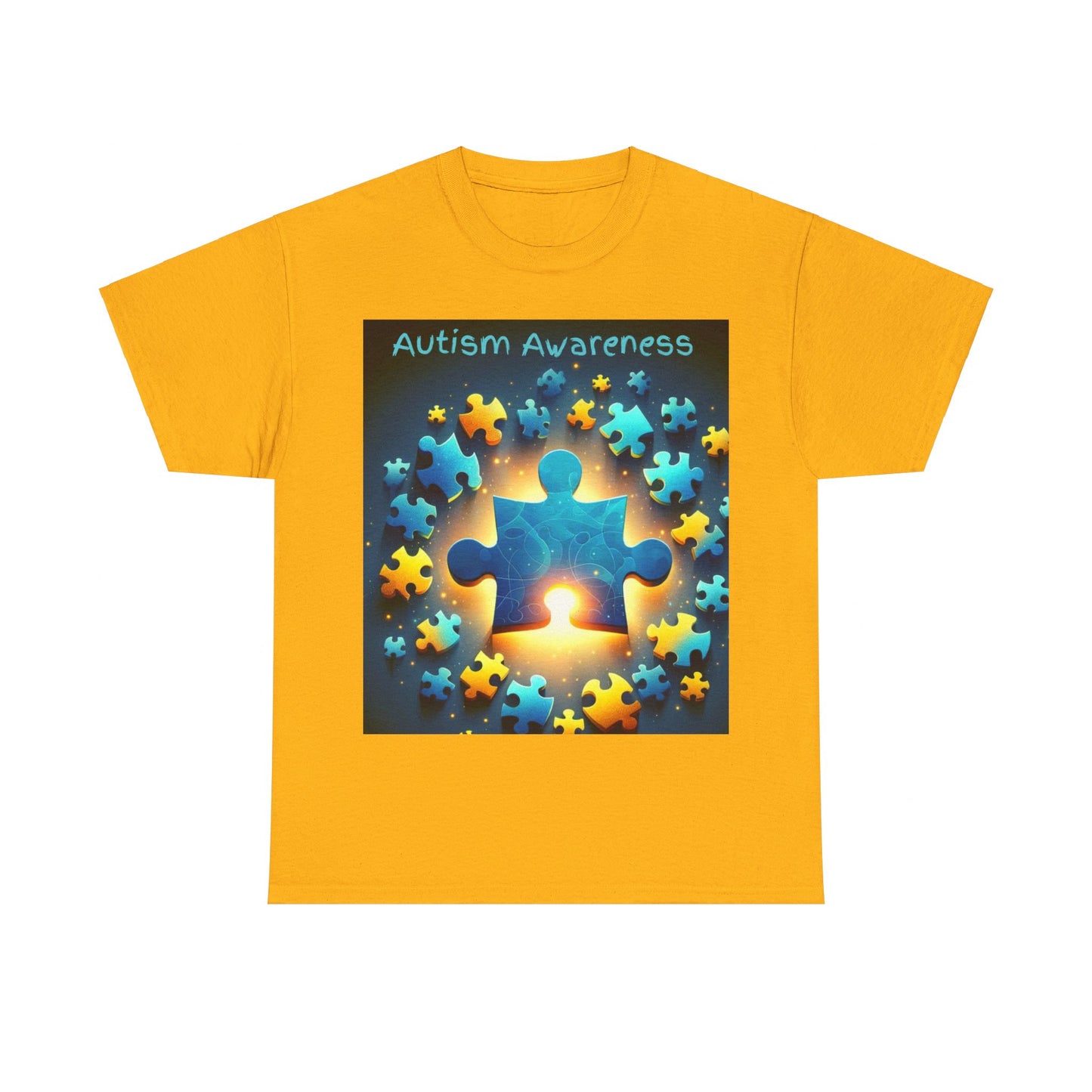 Autism Glow Unisex Heavy Cotton Tee