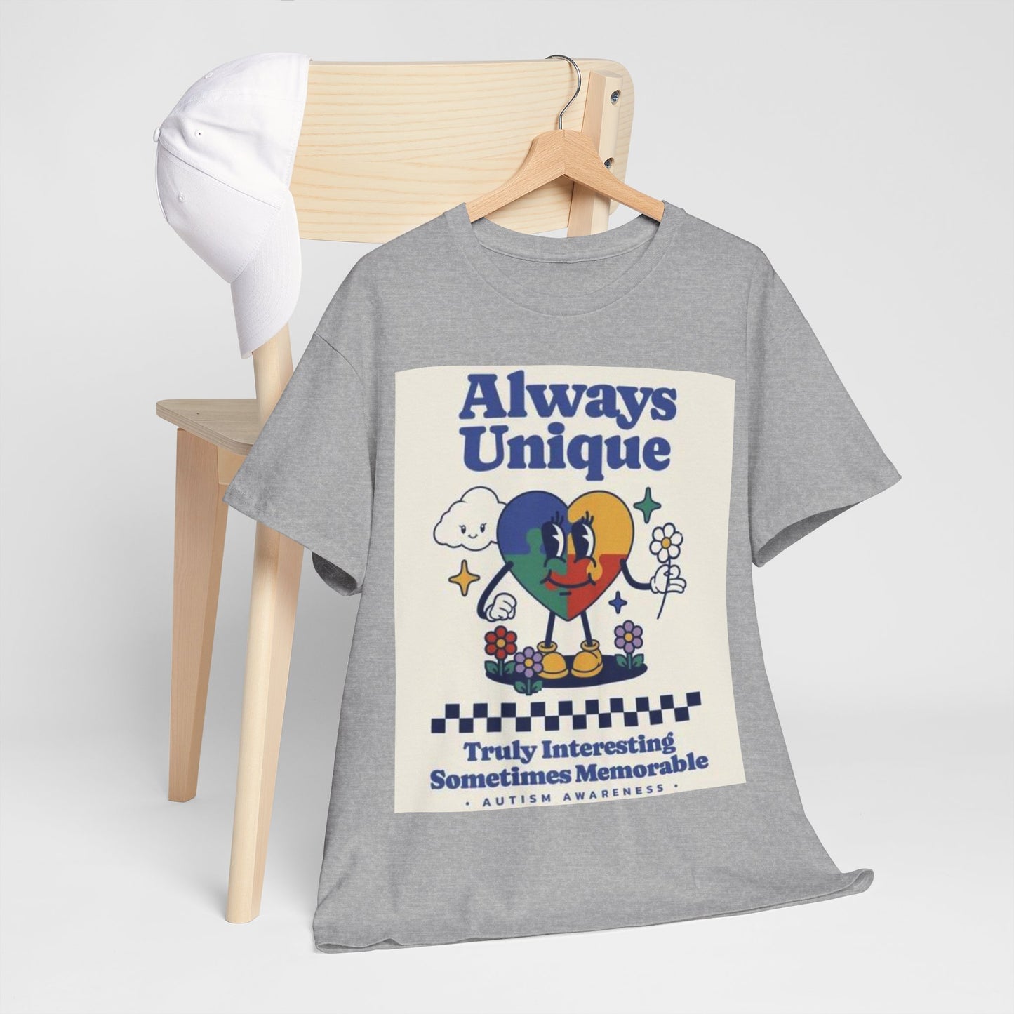 Always Unique Autism Awareness Unisex Heavy Cotton Tee