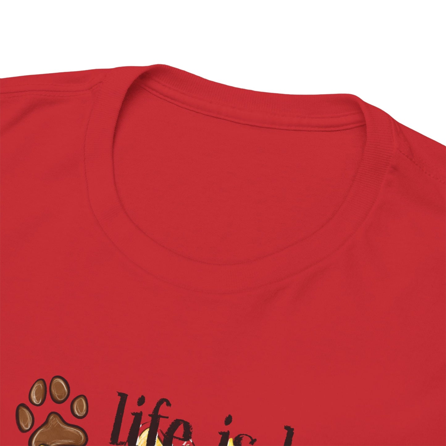 Life Is Better With Dogs Unisex Heavy Cotton Tee