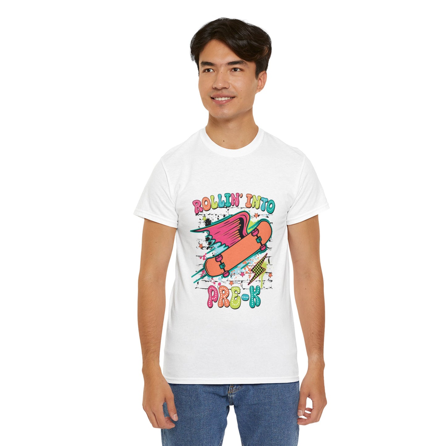 Rockin Into Pre K Unisex Heavy Cotton Tee