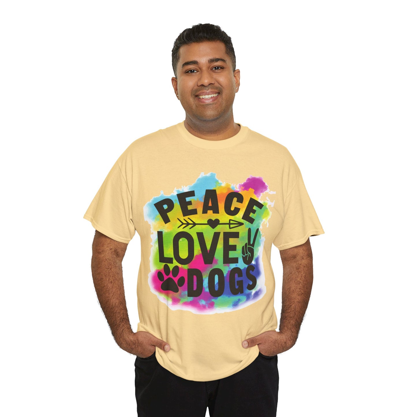 Peace Love Dogs Unisex Heavy Cotton Tee