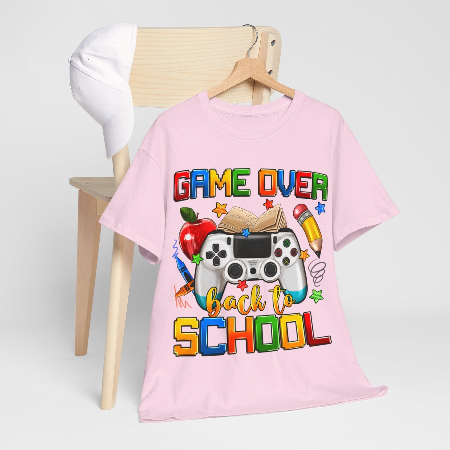 Game Over Back To School Unisex Cotton Tee