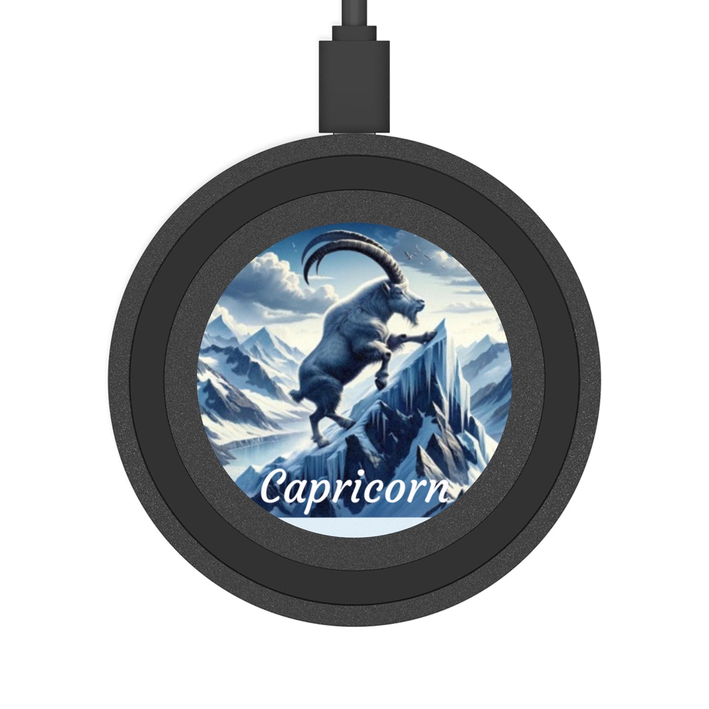 Capricorn Zodiac Sign Quake Wireless Charging Pad