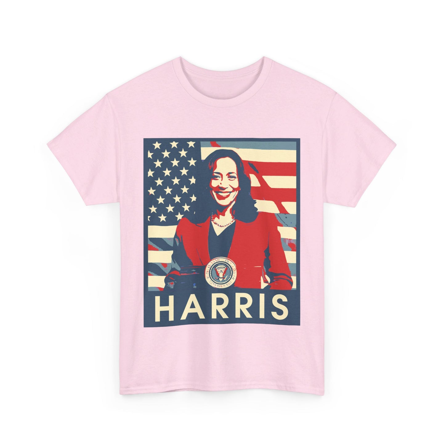 Kamala Harris American Flag Unisex Heavy Cotton Tee