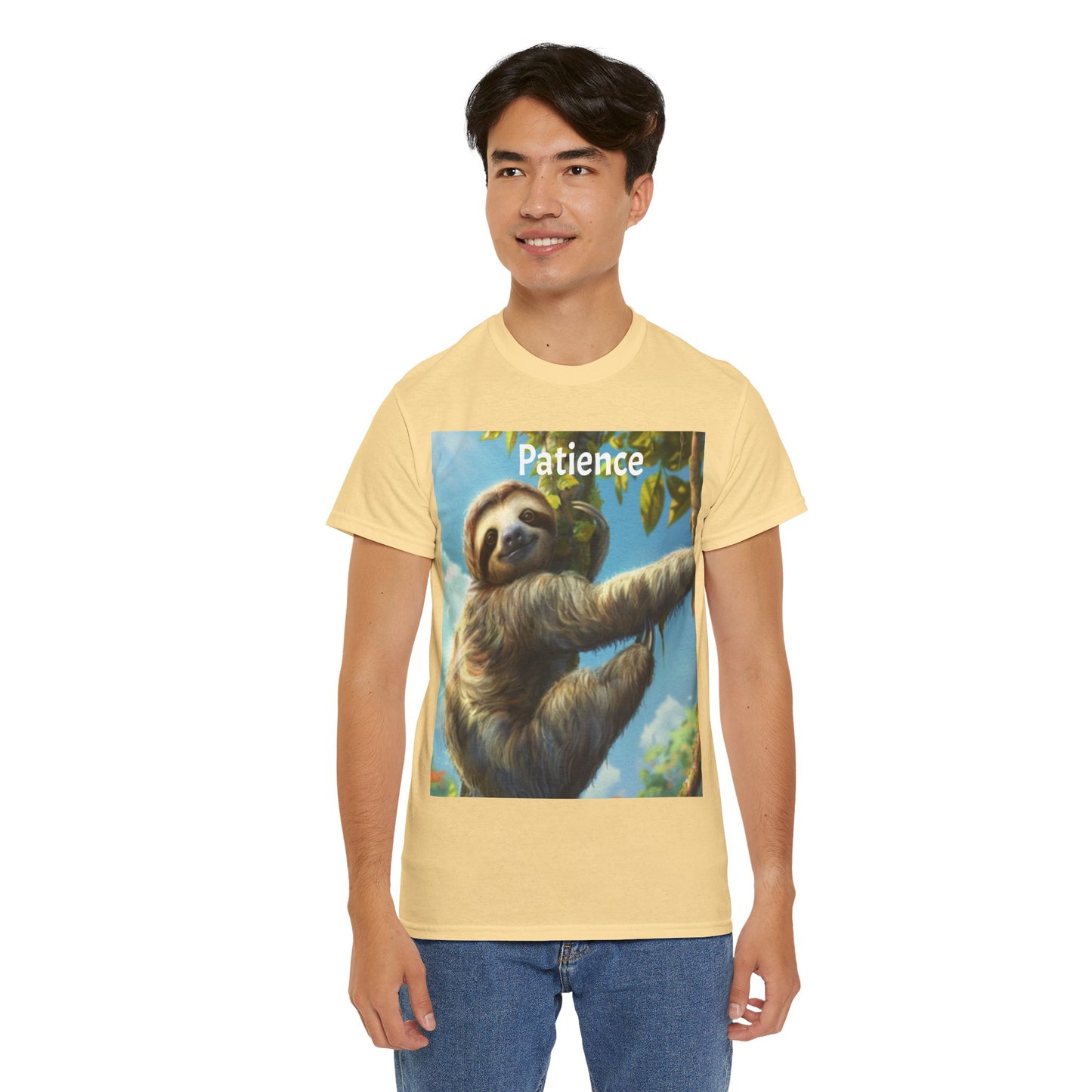 Sloth Patience Unisex Heavy Cotton Tee