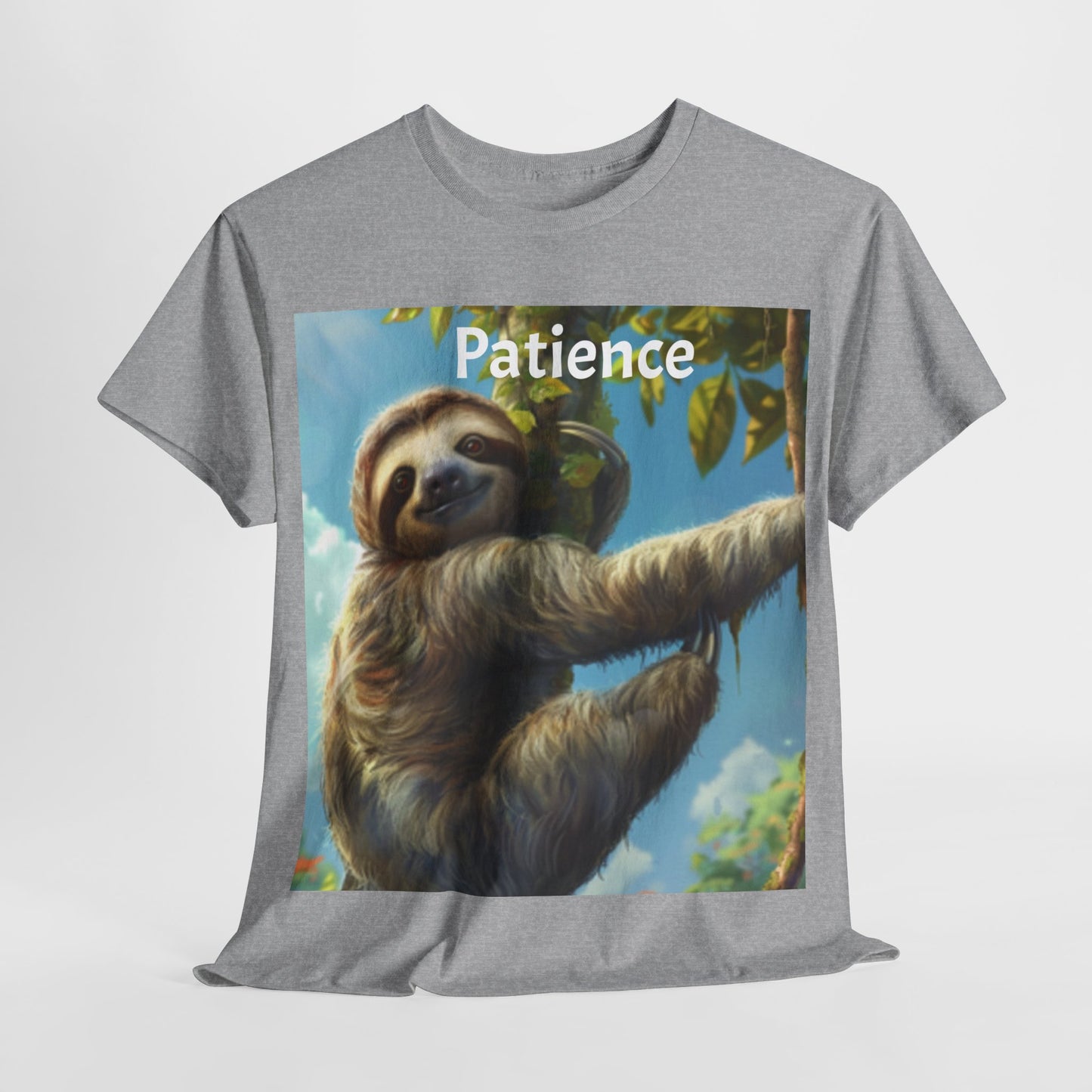 Sloth Patience Unisex Heavy Cotton Tee