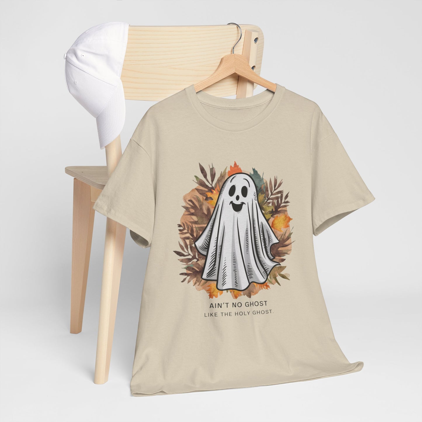 Holy Ghost Halloween Unisex Heavy Cotton Tee