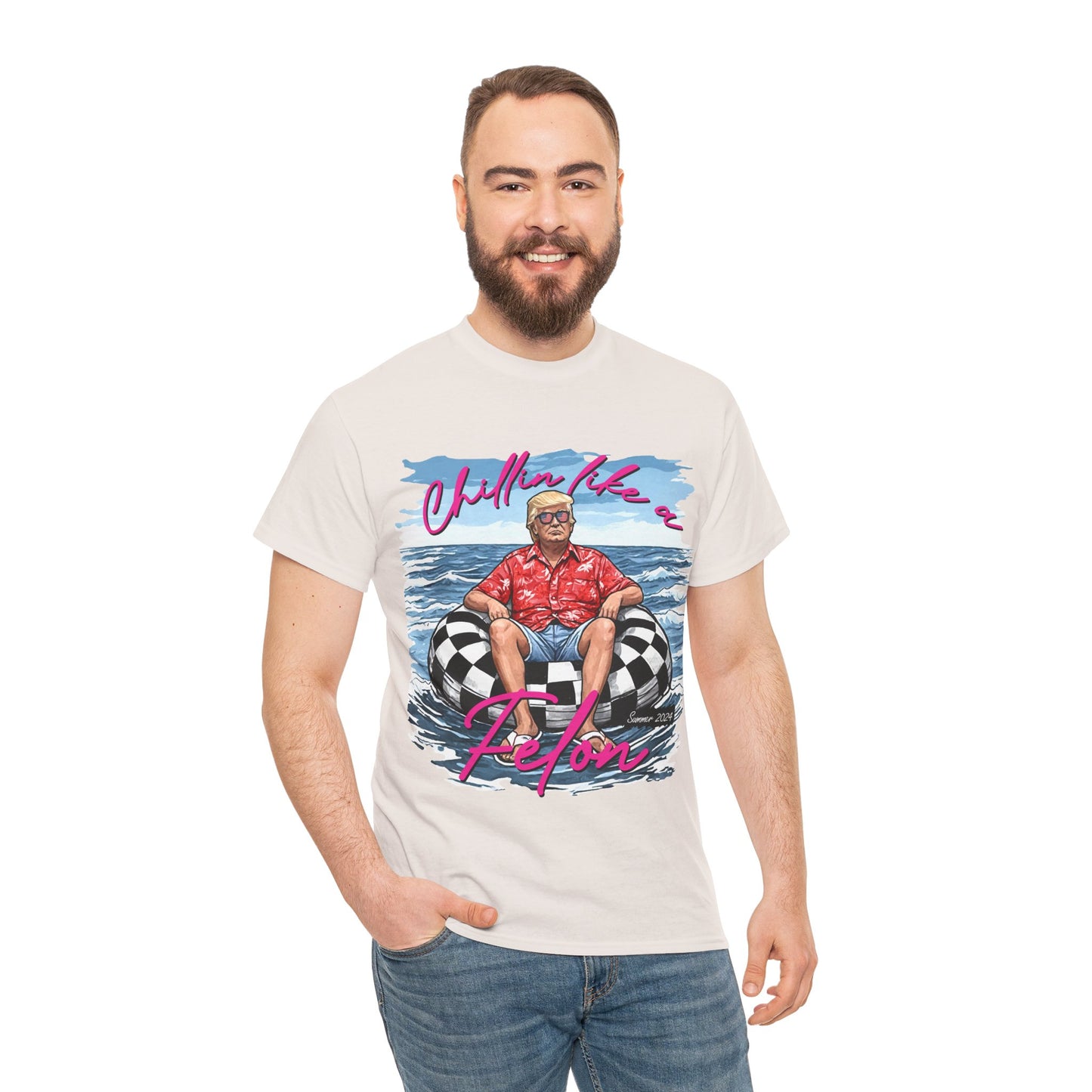 Trump Chillin' Unisex Heavy Cotton Tee