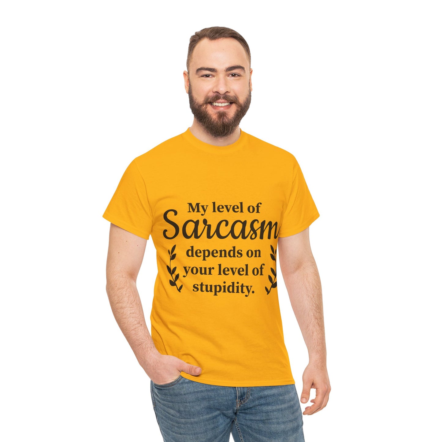 My Level Of Sarcasm Unisex Heavy Cotton Tee