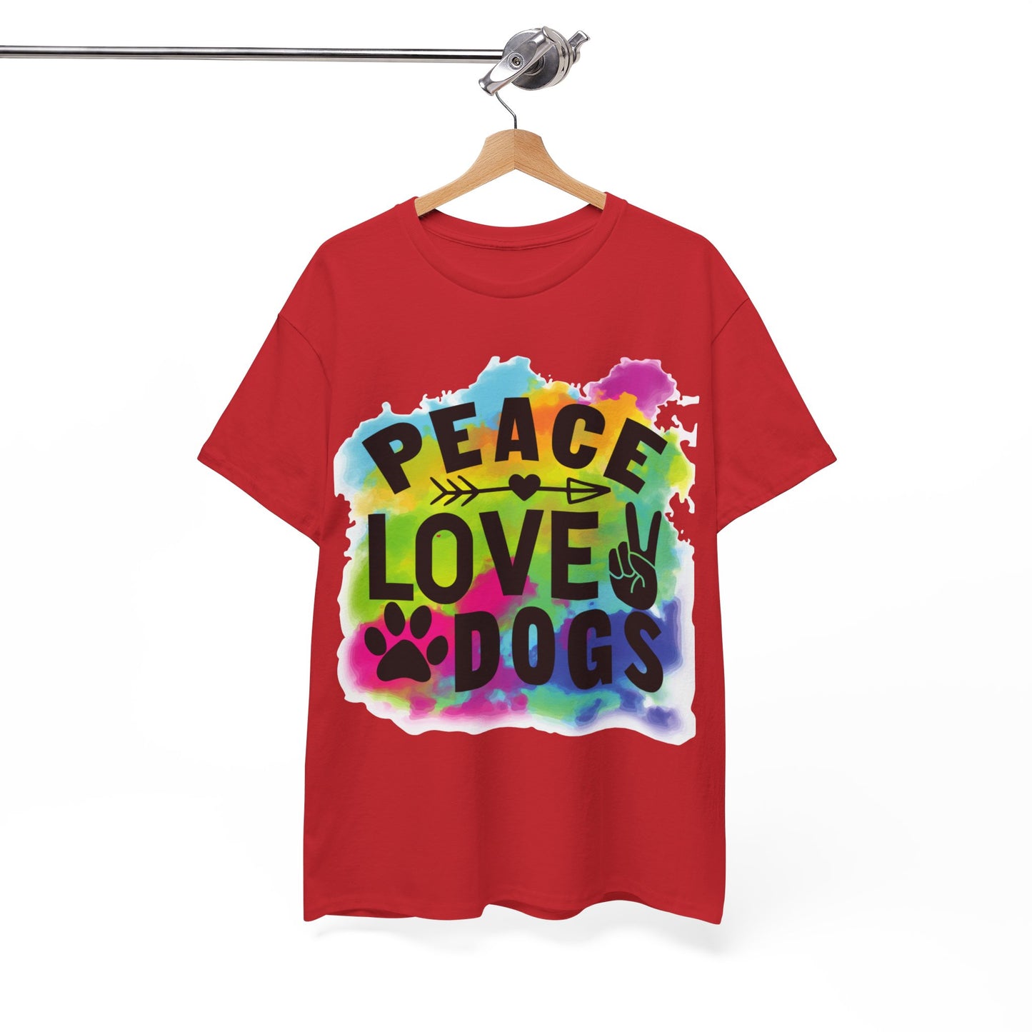 Peace Love Dogs Unisex Heavy Cotton Tee