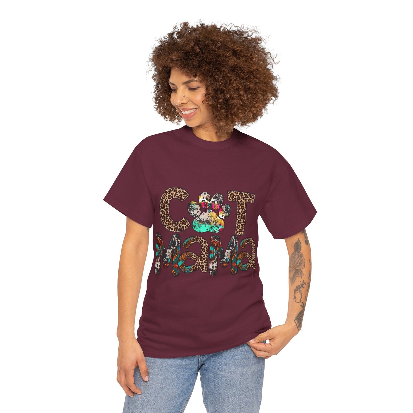 Cat Mama2 Unisex Heavy Cotton Tee