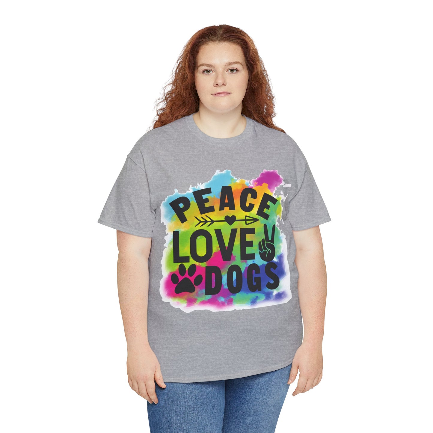 Peace Love Dogs Unisex Heavy Cotton Tee