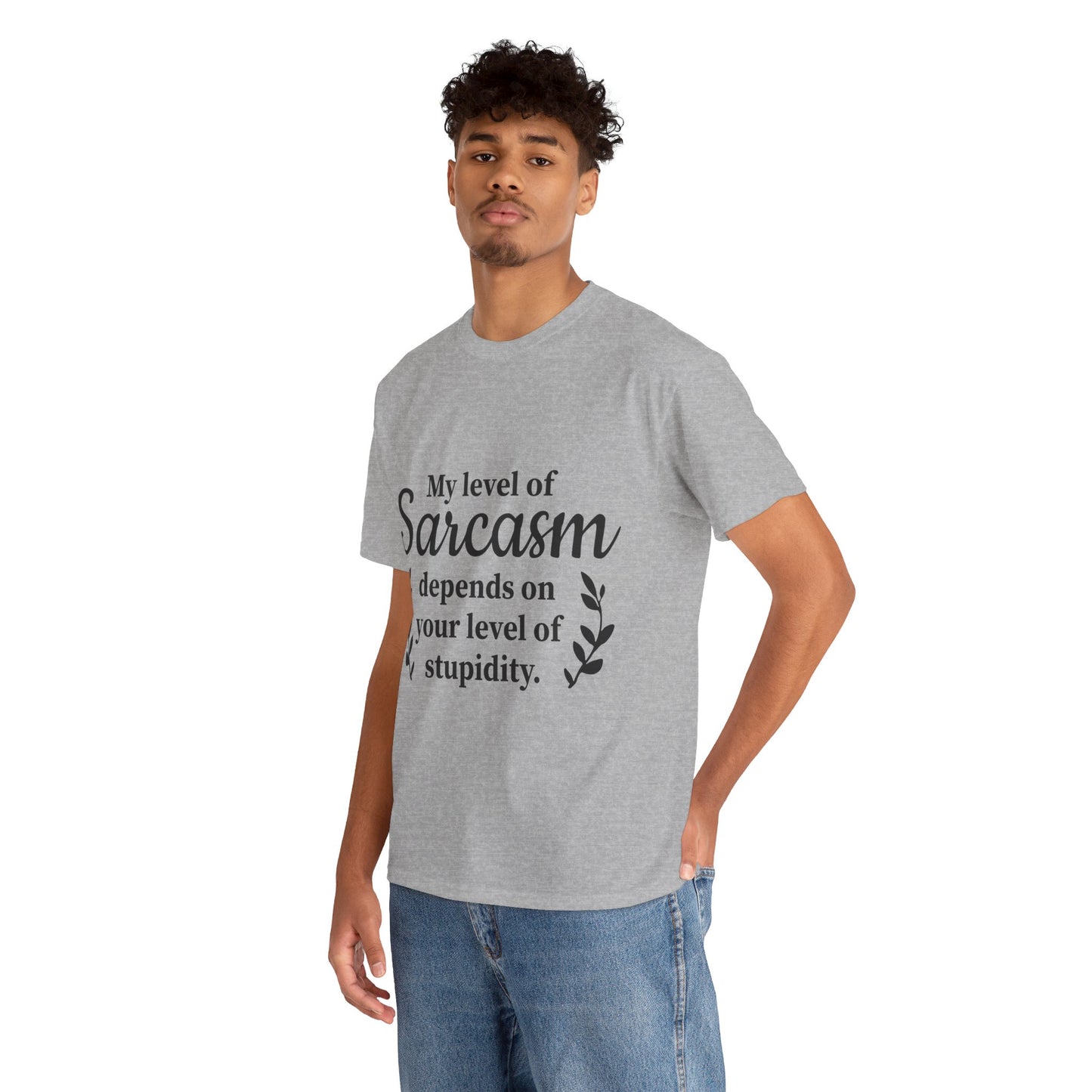 My Level Of Sarcasm Unisex Heavy Cotton Tee