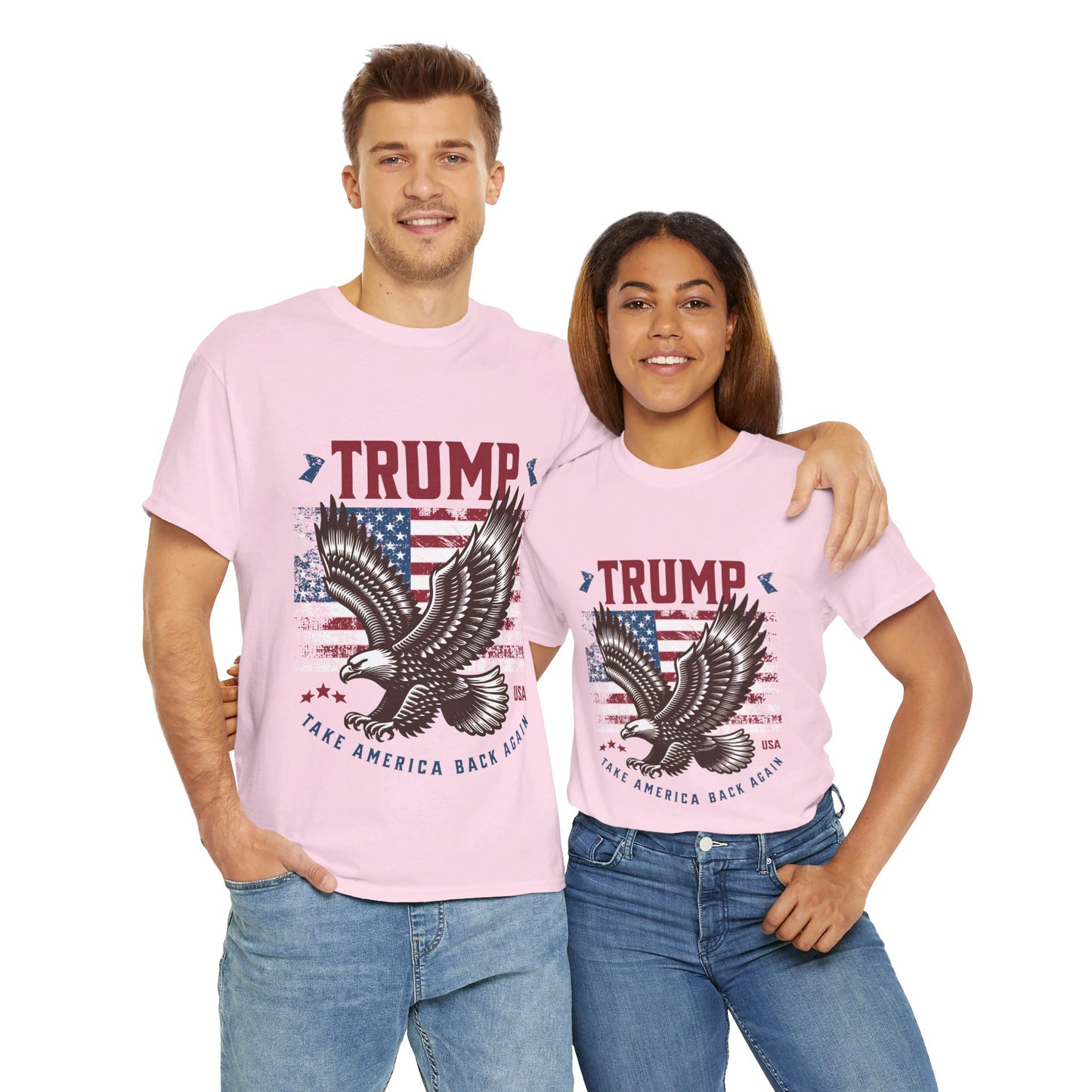 Trump MAGA Eagle Unisex Heavy Cotton Tee