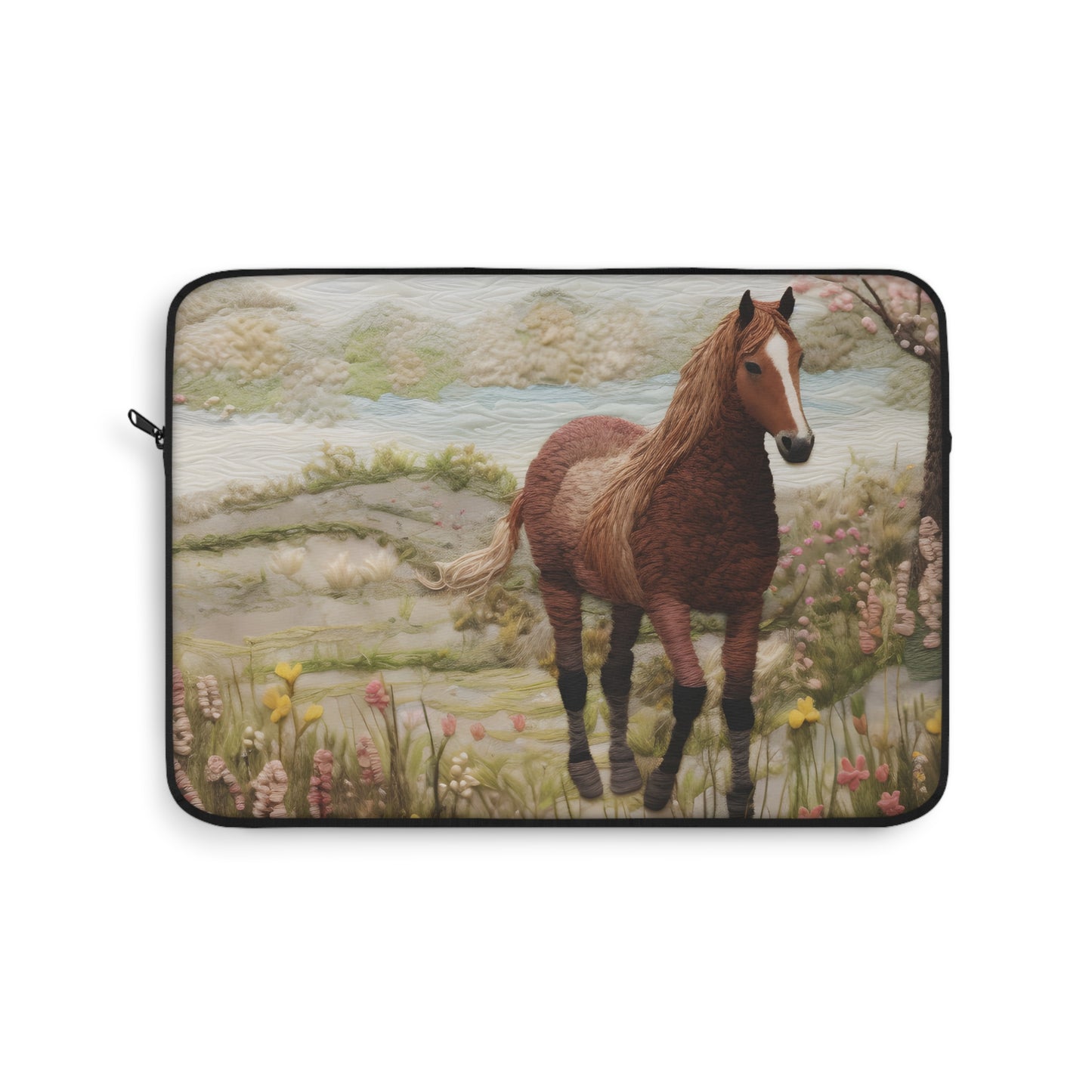 Horse In The Meadow Laptop Sleeve